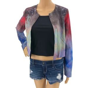 Patterson J. Kincaid PJK SMALL VINTAGE 90s Reversible ART TO WEAR Crop Jacket